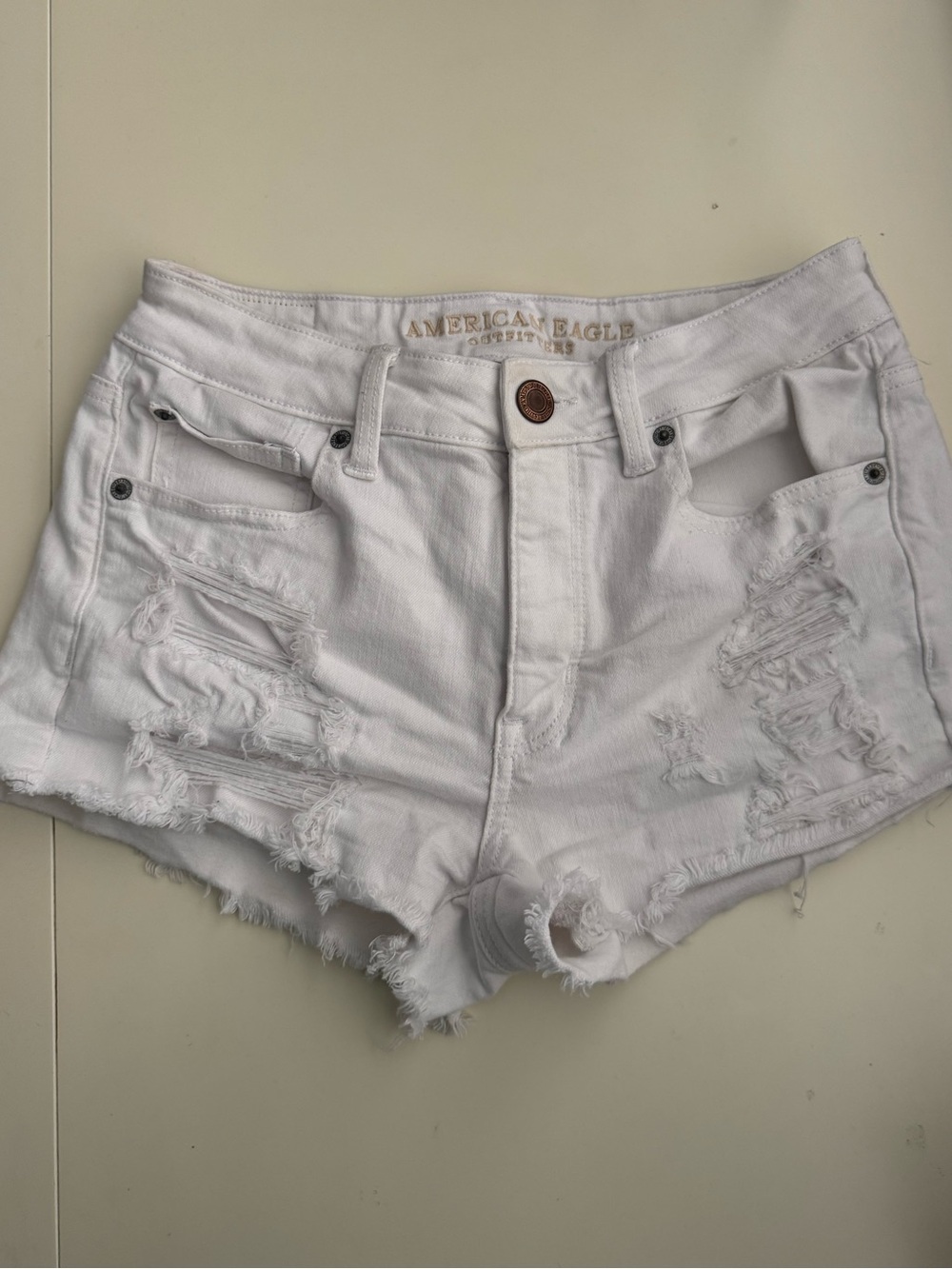 American Eagle white shorts- size 6